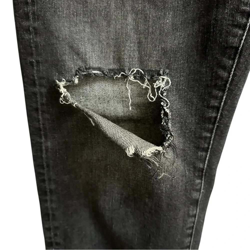 Anthropologie Distressed Black Jeans - Picture 4 of 5